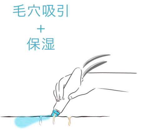 毛穴吸引＋保湿